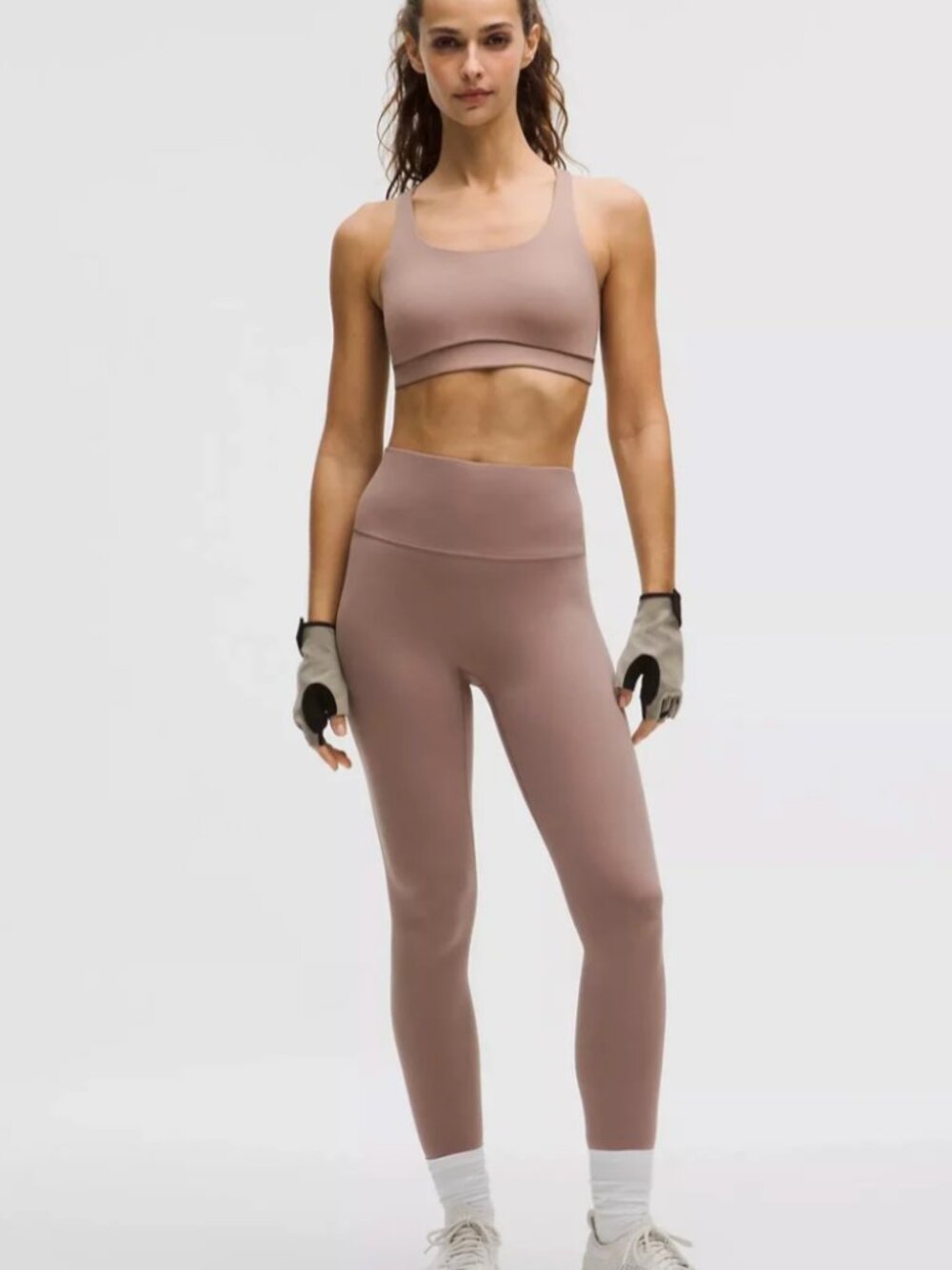 Lululemon Wunder Train No Line Tight Collection Ashen Rose Leggings 25"